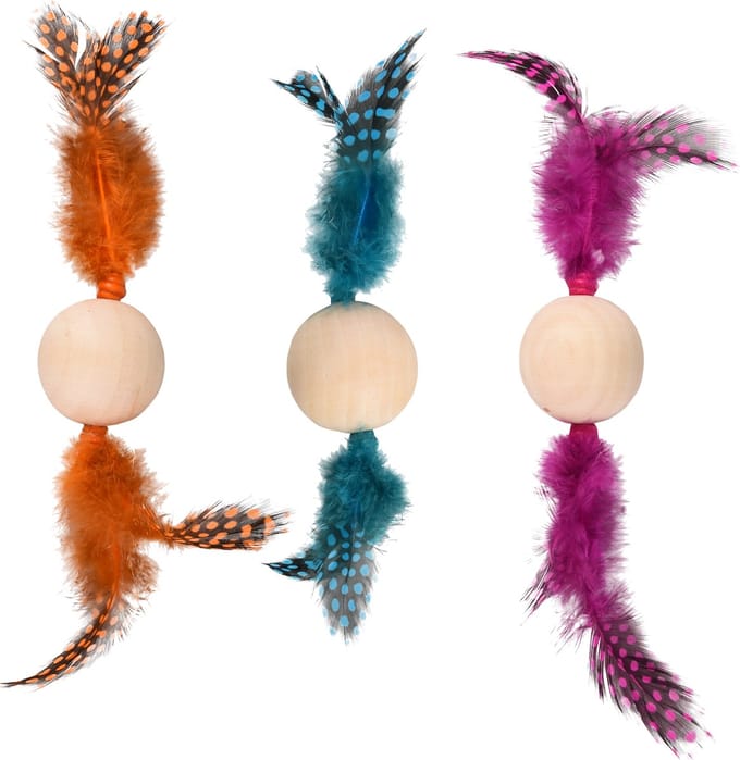 Flamingo Kirk - Speelgoed Katten - Ps Kirk Bal Hout Assortiment - 1st