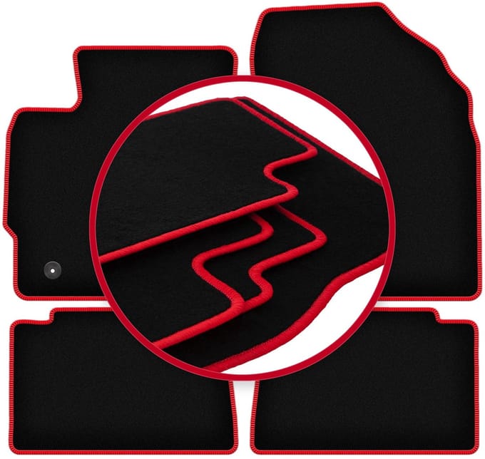 CARLUX-RED automatten voor: Toyota Corolla XI E16 hatchback, sedan (2013-2019)