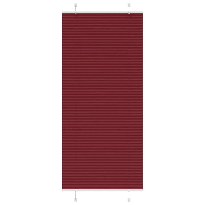 vidaXL - Plissé - rolgordijn - 95x200 - cm - stofbreedte - 94,4 - cm - bordeauxrood