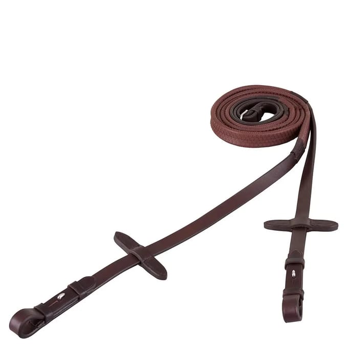 Ronde rubberen teugels met blinde lus BR Equitation Eventa Pro Grip