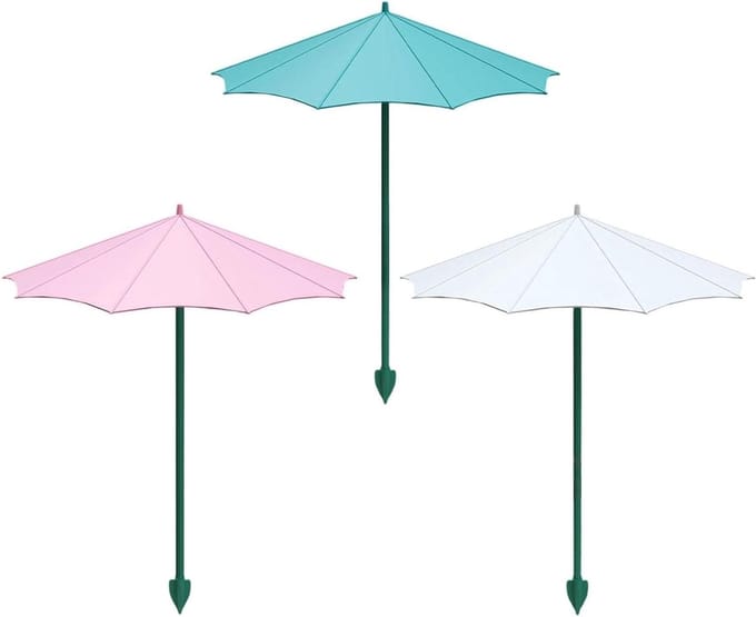 Plantenparasol Set - Bloempot Parasol - Bescherming Tegen Zon - Set Van Drie Stuks - 34 x 265 cm