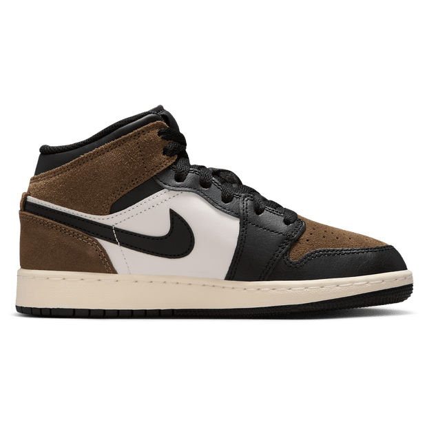 Jordan Aj1 Mid Kindersneakers - Zwart - Maat 36 - Leer