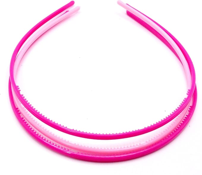 Diadeem klein donkerroze-lichtroze