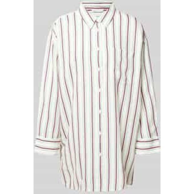Extra lange overhemdblouse