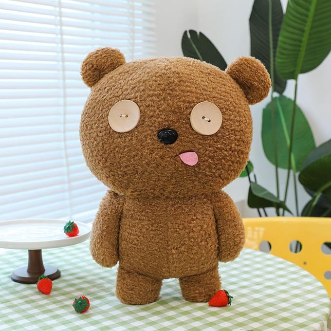 Nieuwe Schattige Knuffelpop Kinderen Troostende Pop Cadeau 35cm brown