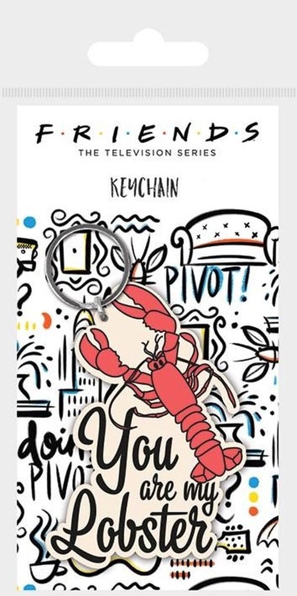 Friends You are my Lobster rubber keychain