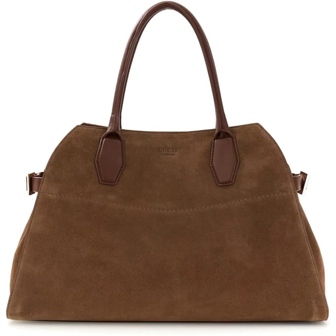 Guess Liza Schoudertas M Leder 42 cm - Dames - chocolate
