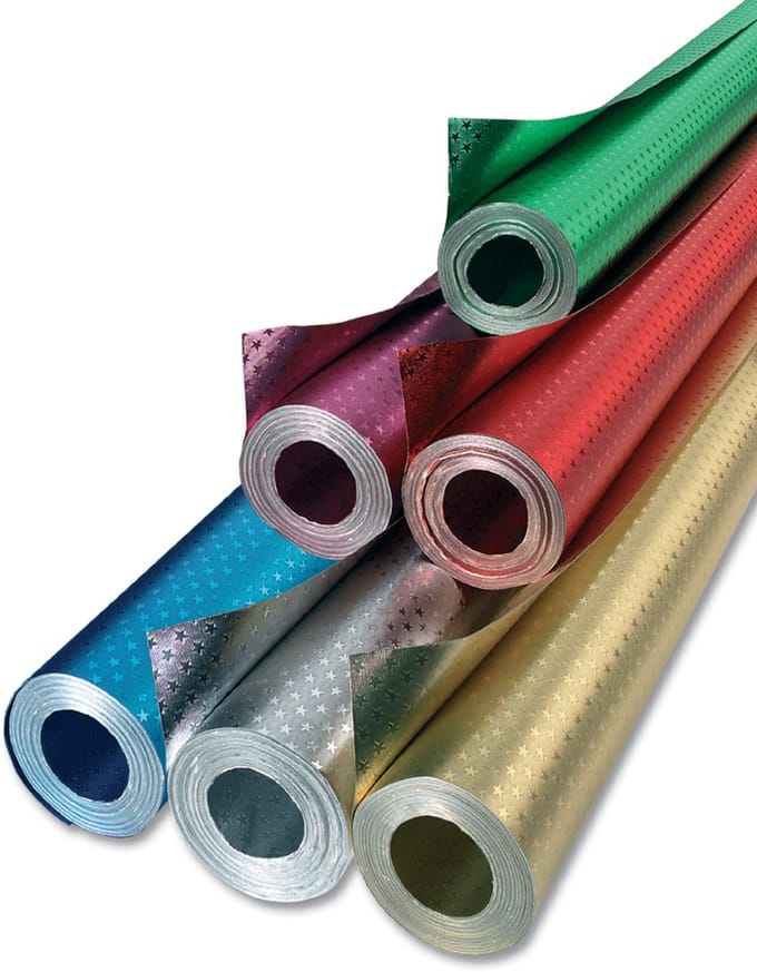 Aluminiumknutselfolie 'Sterretjes', 500 mm x 10 m, groen