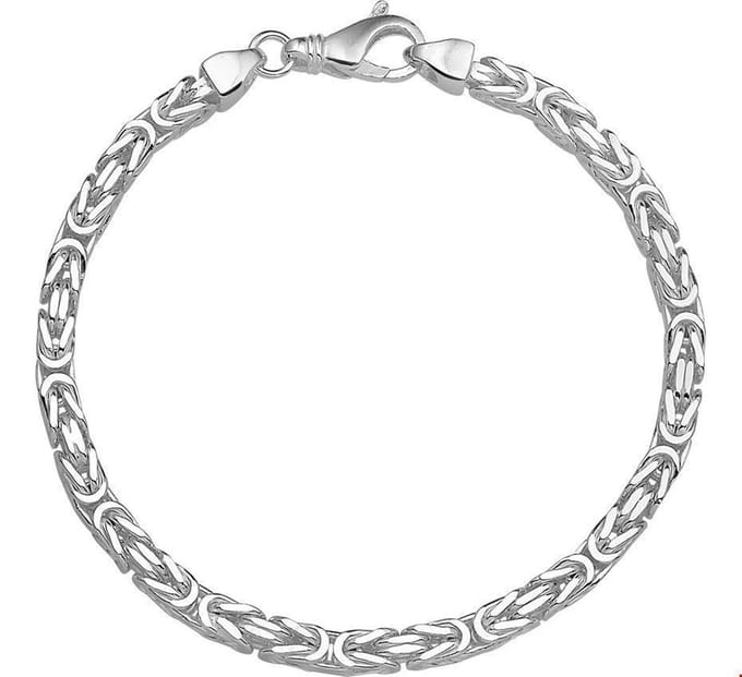 Zilveren Armband konings 4 1002052 21 cm