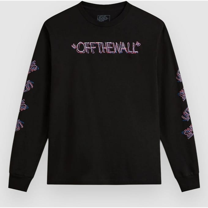 Vans Scribbled Past Kids Longsleeve T-Shirt zwart