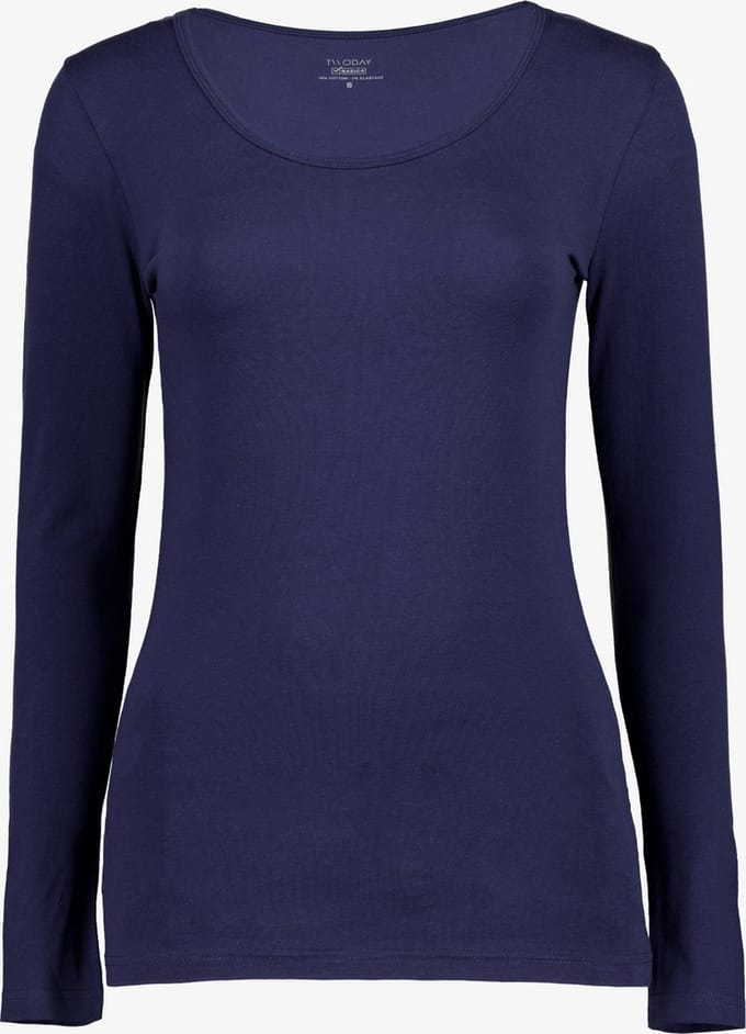 TwoDay dames shirt katoen blauw - Maat S