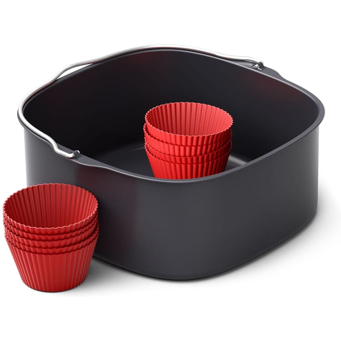 Philips Ovenschaal & Bakblik Airfryer Accessoire - HD9957/00 - Geschikt voor Philips - Bakset met 9 muffinvormen