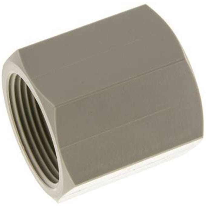 Sok G1 1/4'' Binnendraad Polypropyleen (PP) 10bar FDA 50mm Hex