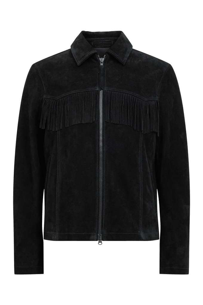 AllSaints Warren Jacket Black Größe: XS | Lederjacken Outlet | Herren | Schwarz