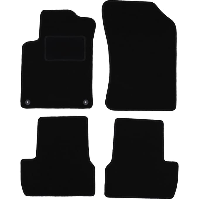 Zwarte veloursmatten voor: Citroen C3 II hatchback (2009-2016)