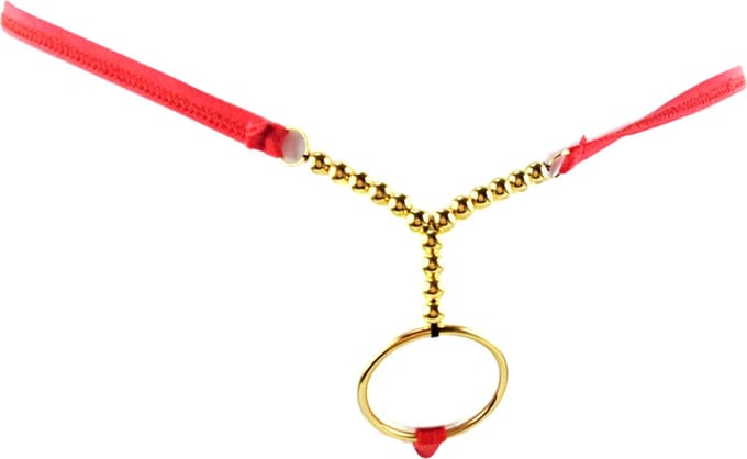 BamBella ® - String bondage - maat Onesize S M L - Rood Sexy erotische heren onderbroek mannen