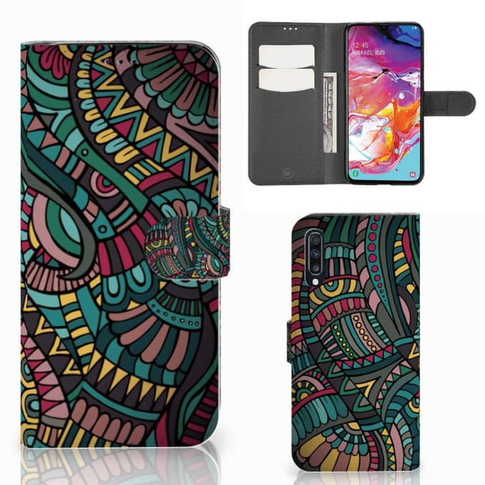 Samsung Galaxy A70 Telefoon Hoesje Aztec