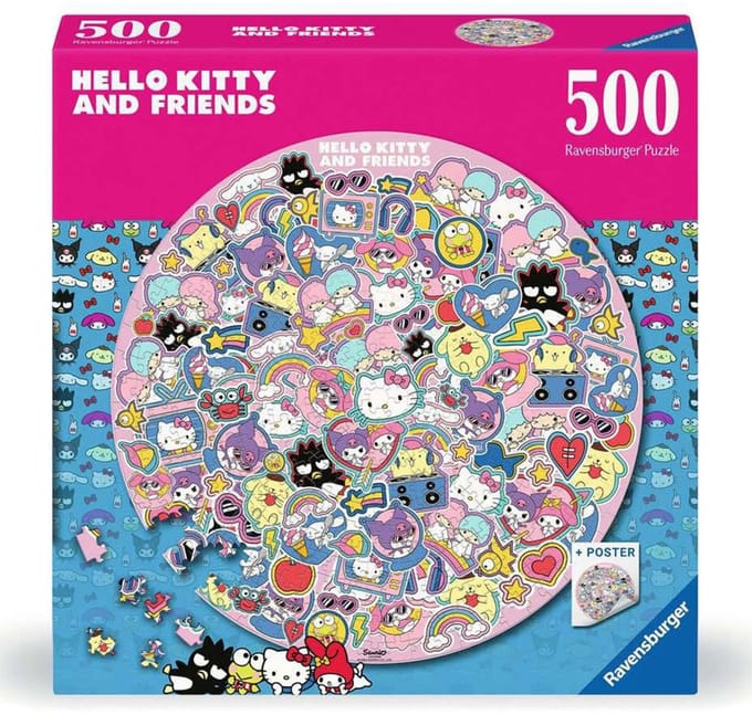 Ravensburger Hello Kitty ronde puzzel - 500 stukjes - legpuzzel.