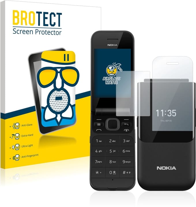 BROTECT - Screenprotector voor Nokia 2720 Flip - Folie Beschermfolie Beschermglas matte