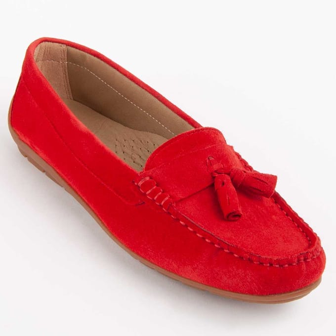 Mocasín De Piel Para Mujer. Purapiel Meilis3 103044 36 rood