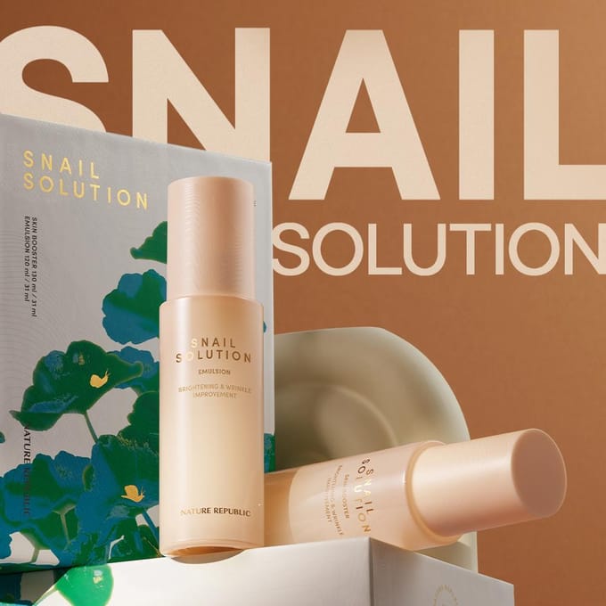 Nature Republic Snail Solution Skin Booster & Emulsion (3 opties) #Skin Booster 1PCS white