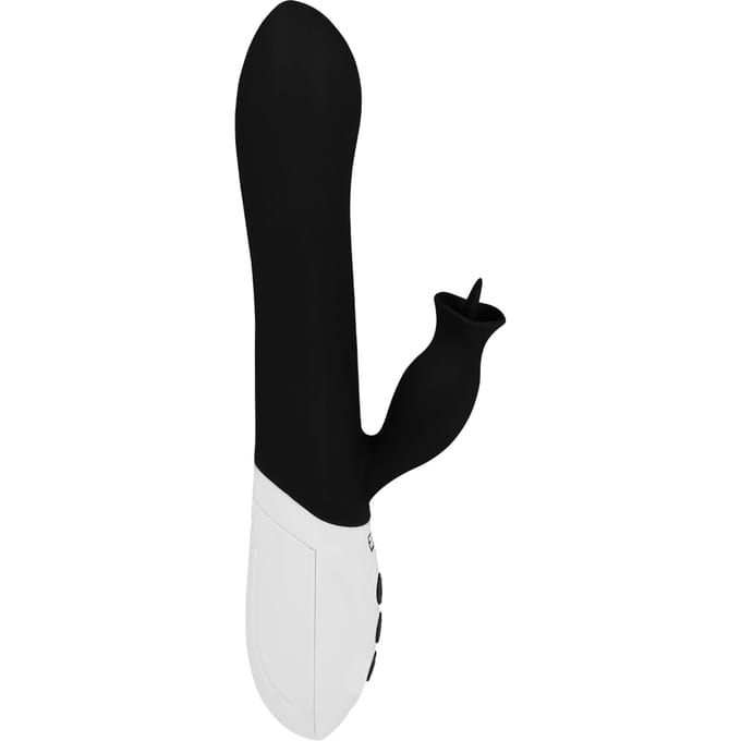 roterende siliconen rabbit, 22 cm