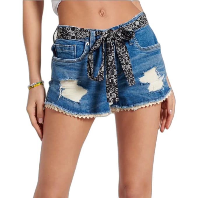 Dames mini shorts van kant Superdry