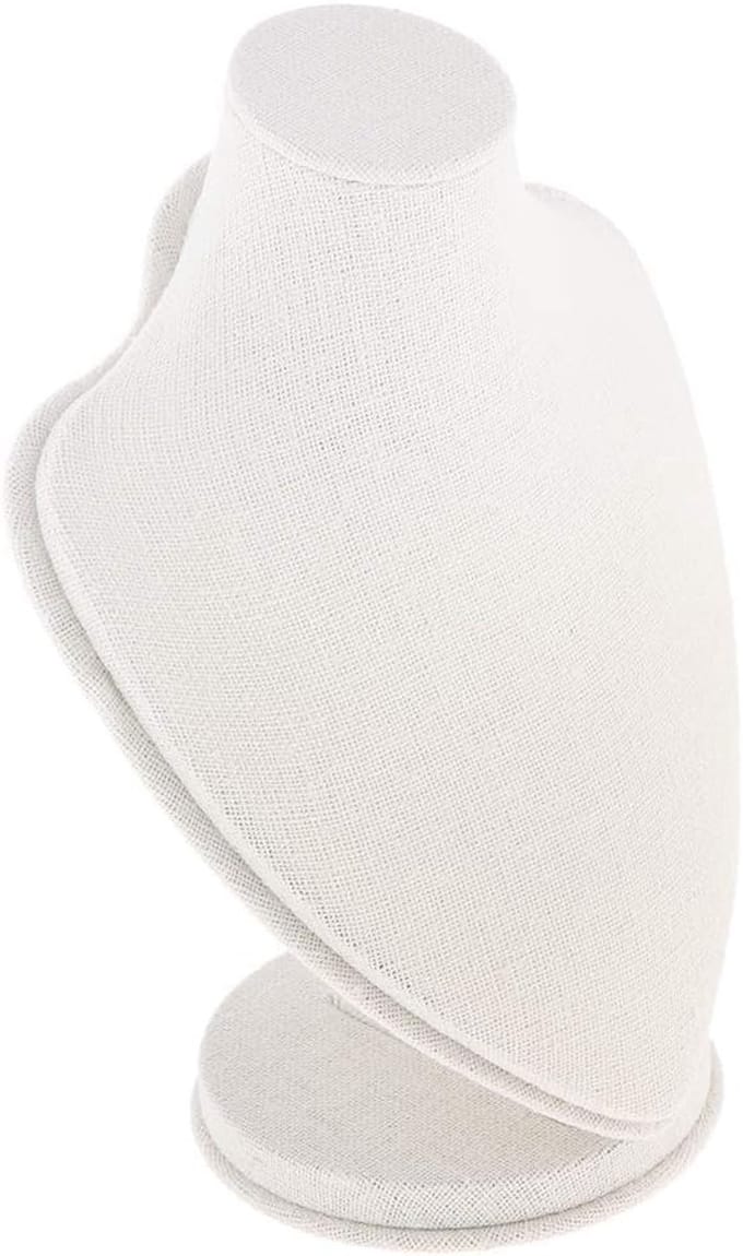 Etalagepop Buste - Sieradenhouder Standbeeld - Sieraden Presenteren - Linnen Afwerking - 22 cm Hoog - Niet gespecificeerd