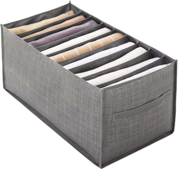 Garderobeladenorganizer voor broeken en blouses - Grijs