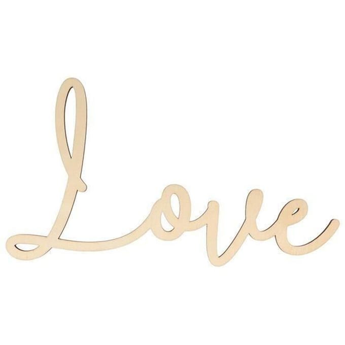Love 17x30 cm - houten woord