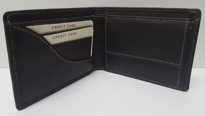 Bloomsbury Billfold - Portemonnee - Laag Model Klein - Donkerbruin
