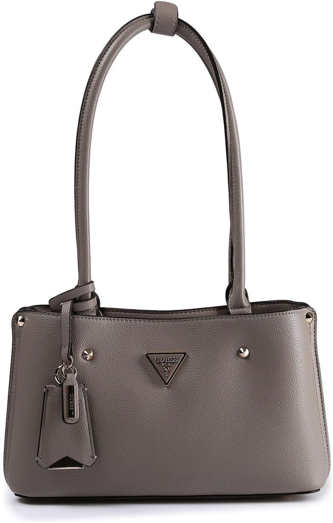 GUESS schoudertas Meridian II Shoulder Satchel Bag Dark Taupe