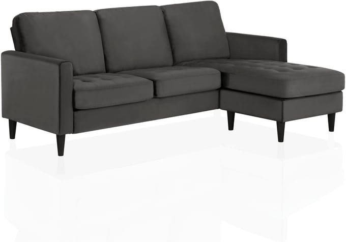 Strummer-Sofa - 3-zits - Grijs Fluweel