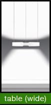 Occhio Mito Sospeso Due 40 Hanglamp - black phantom - variabel - met Occhio Air - table/wide