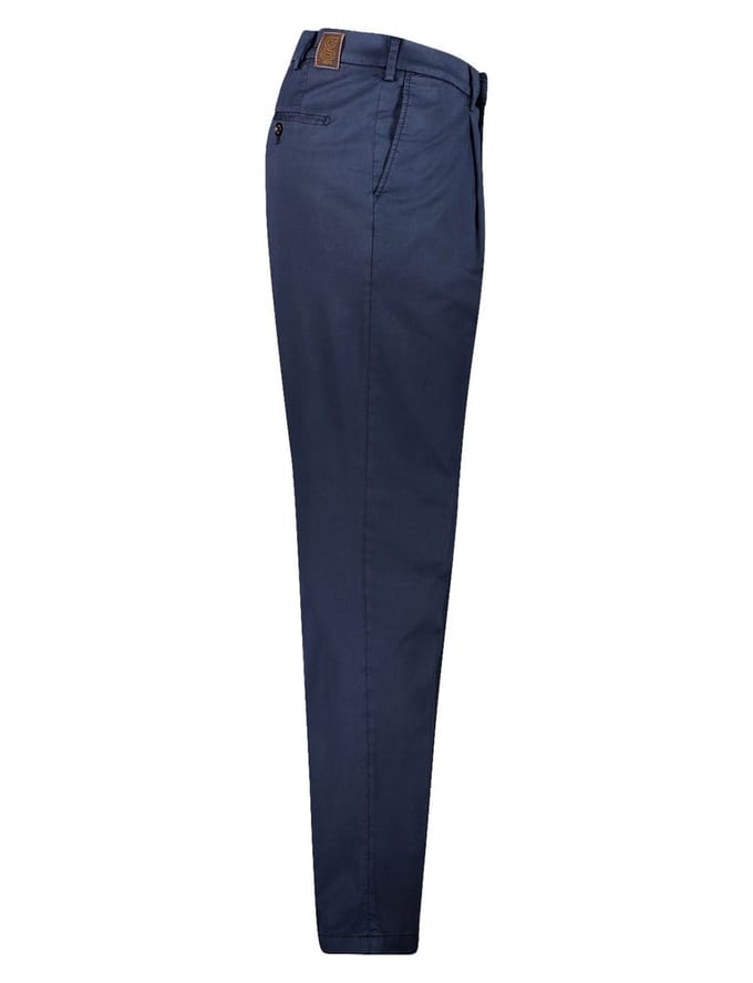 Gardeur katoenen broek donkerblauw
