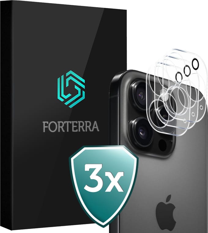 Camera Lens Protector 3 Stuks - Geschikt voor Apple iPhone 16 Pro Max - Camera Screenprotector Beschermglas - Gehard Glas - Tempered Glass - Screen Protector