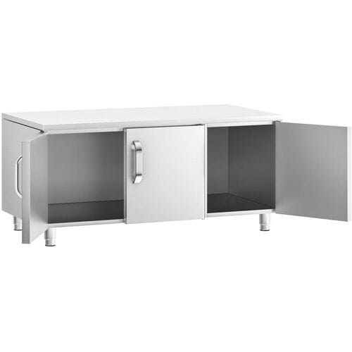 GGM Gastro Unterbau - 1200mm - 3 Türen Zilver