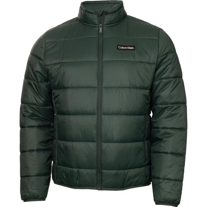 Calvin Klein Lichtgewicht pufferjas voor heren (Evergreen)