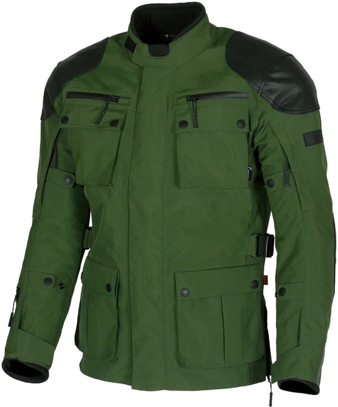 Merlin Sayan D3O Groen Zwart Textiele Motorjas - Jas
