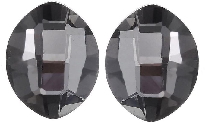 Behave - Oorsteker met ovale grijze steen - Mode-accessoire