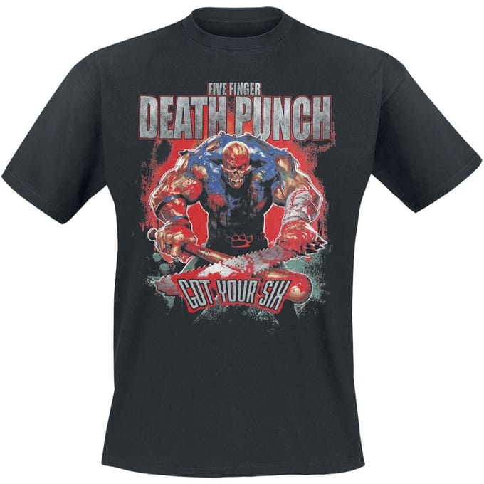 Five Finger Death Punch T-shirt - Got Your Six - M - voor Mannen - zwart