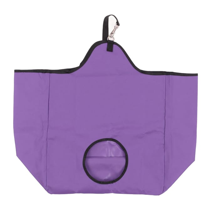 Paarden Slow Feed Hooi Netten Multifunctioneel 600D Oxford Doek Waterdichte Coating Grote Capaciteit Draagbaar paars