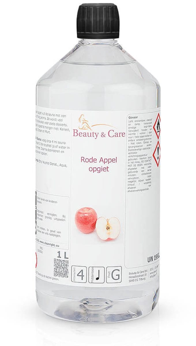 Beauty & Care - Rode Appel opgiet - 1 L. new