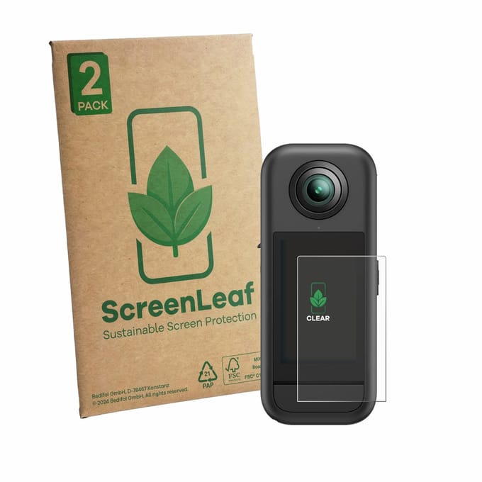 2 Stuks Screenprotector voor Akaso 360 - Hoogwaardige Beschermfolie transparant