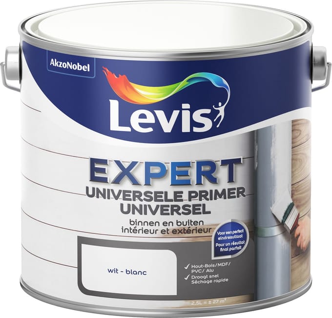 Levis - Expert Universele Primer Binnen En Buiten - Wit - 2,5 L
