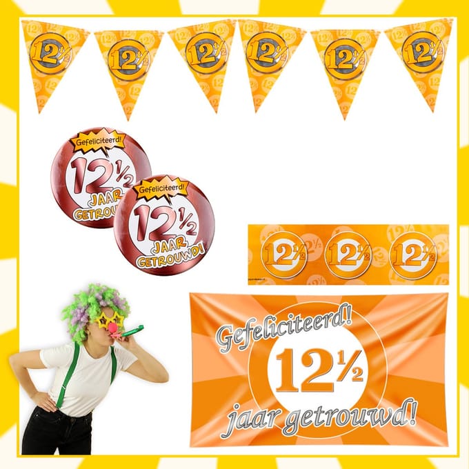 Feestpakket | Huwelijk | 12,5 jaar | 8-delig