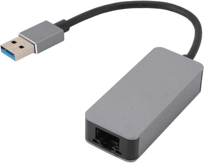 Netwerkadapter - Ethernet LAN - Snelle Internet Verbinding - 2500 Mbps Snelheid - USB 3.0 - Zilver