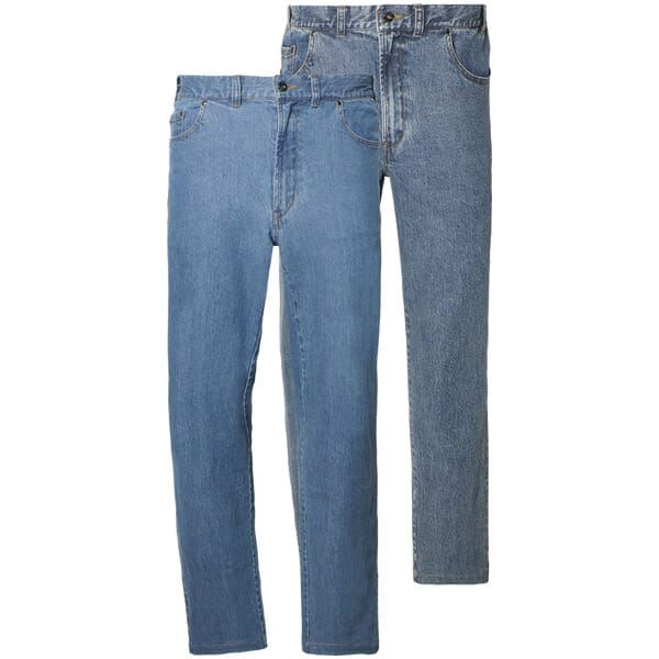 Jan Vanderstorm herren Jeans, Set Van 2 - 33 - lichtblauw - Plus Size