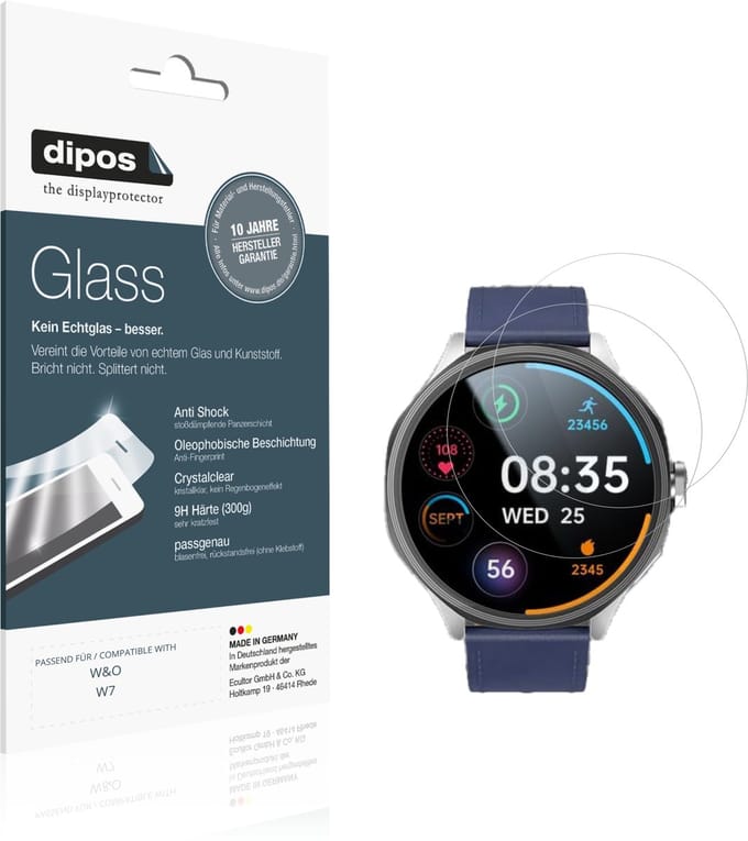 dipos – 2x Pantserfolie geschikt voor W&O W7 | 9H Screenprotector