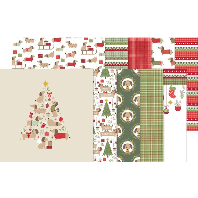 Papierset "Woofy Christmas"